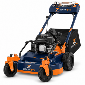 ZENTOPETS Wide-Deck Walk-Behind Lawn Mower with Front Caster Wheels and Collection Bag