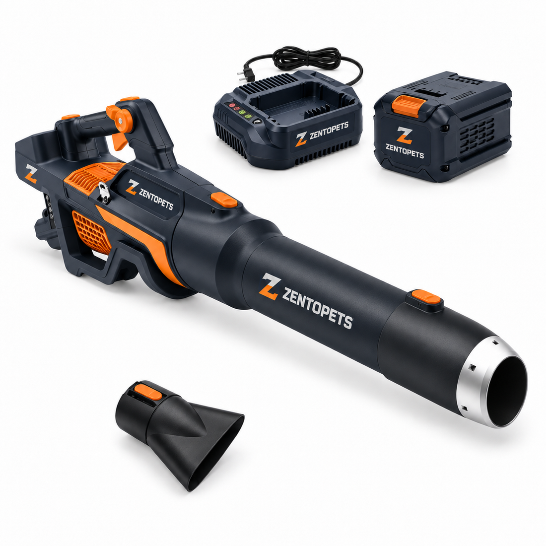 ZENTOPETS Cordless Handheld Leaf Blower Kit with Battery, Charger & Nozzle