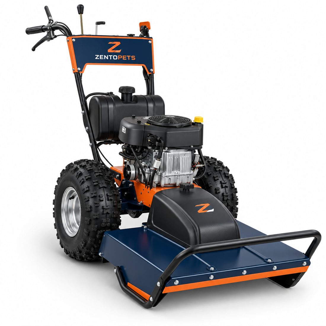 ZENTOPETS Two-Wheel Walk-Behind Field and Brush Mower