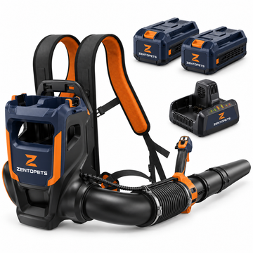 ZENTOPETS Cordless Backpack Leaf Blower Kit with Two Batteries and Charger