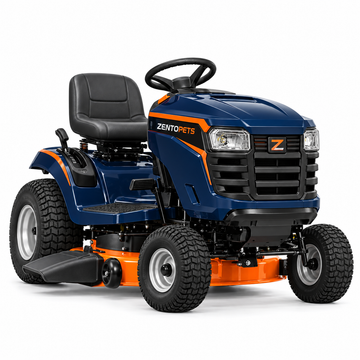 ZENTOPETS Riding Lawn Mower with Steering Wheel and Side-Discharge Deck